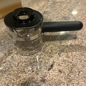 Krups Espresso Replacement Parts Glass Carafe with Lid 963 867 871 872 972 985